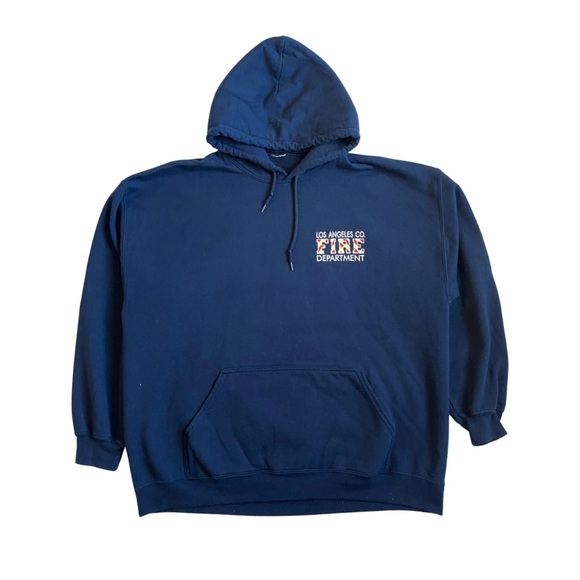 Los Angeles Co. Fire Department Navy Hoodie - Picture 2 of 2
